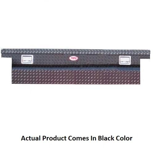 C63LPDAB – RKI Tool Box, Crossover Low Profile Deep Single Lid Diamond Tread Black Aluminum 20 Inch Length x 71-1/2 I...